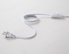 Chinese 2-Pole Flat Plug with Cable and Switch