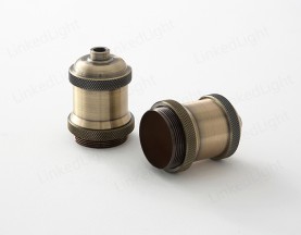 Metal Covers for Lamp Socket  Green Bronze