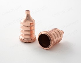 Metal Covers for Lamp Socket  Rose Gold