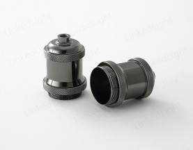 Metal Covers for Lamp Socket  Pearl Black