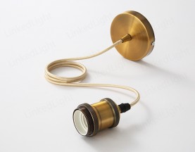 E27 Metal Lamp Pendant  Red Bronze