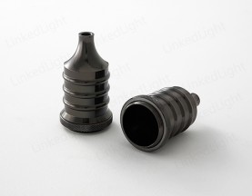 Metal Covers for Lamp Socket  Pearl Black