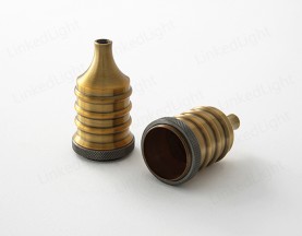 Metal Covers for Lamp Socket  Golden Bronze