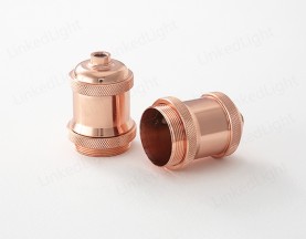 Metal Covers for Lamp Socket  Rose Gold