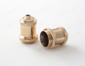 Metal Covers for Lamp Socket Imitative Gold