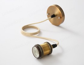E27 Metal Lamp Pendant  Red Bronze