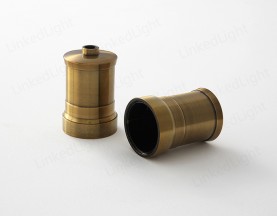 Metal Covers for Lamp Socket  Golden Bronze