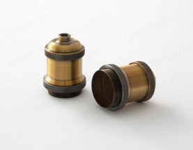 Metal Covers for Lamp Socket  Golden Bronze